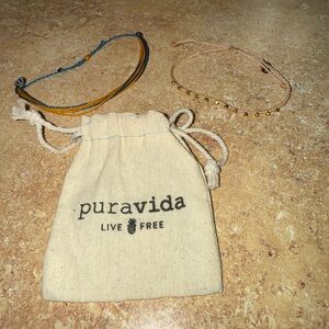 BRAND NEW Pura vida bracelets with drawstring bag